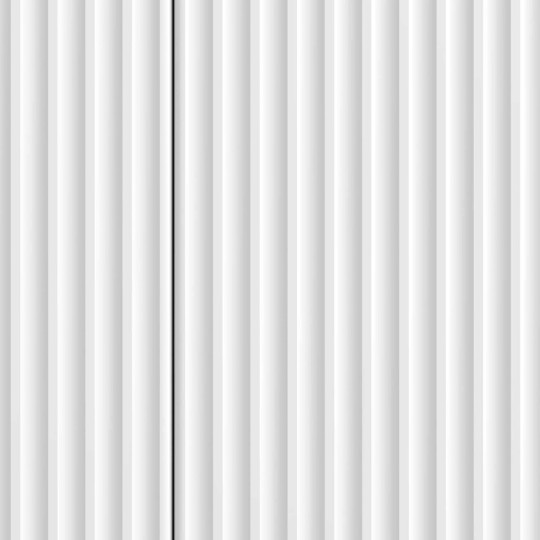 Шкаф LINEA с 3 врати и фрезовани фронтове, бял гланц, 89 x 34,5 x 80 см