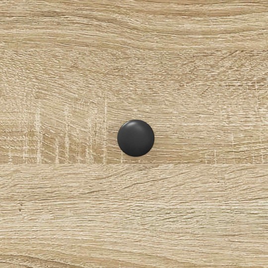 Скрин с 3 чекмеджета и метални крака, дъб сонома, 66 x 34,5 x 90 см
