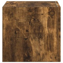 Стенен ТВ шкаф LINEA с вертикално фрезован фронт, опушен дъб, 39 x 31 x 29,5 см