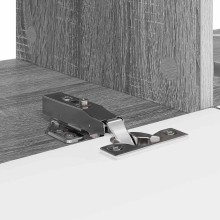 Стенен ТВ шкаф LINEA с вертикално фрезован фронт, сив дъб сонома, 78,5 x 30 x 29,5 см
