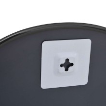 Стенно овално огледало с фина черна рамка 40 x 30 см