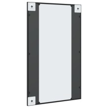 Стенно правоъгълно огледало с черна метална рамка за двупосочен монтаж 50 x 80 см