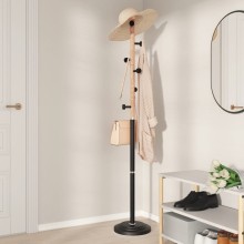 Стояща закачалка DOT, черна, ⌀ 30 см, височина 177 см