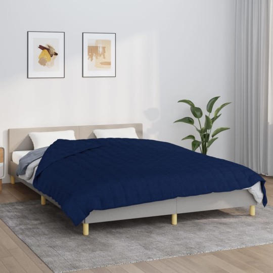 Тежко одеяло синьо 220x230 см 15 кг