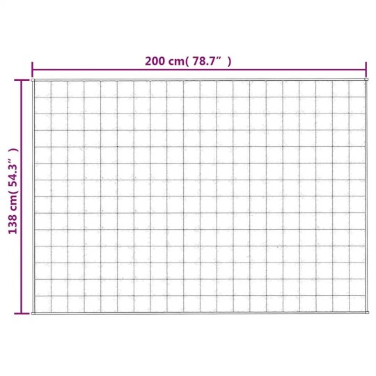 Тежко одеяло светлокремаво 138x200 см 6 кг
