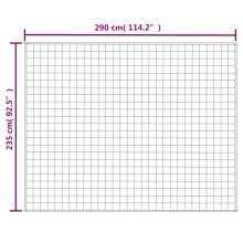Тежко одеяло светлокремаво 235x290 см 11 кг