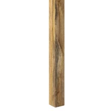 Трапезна маса в стил Artisan, кафяво грубо масивно мангово дърво, 82 x 80 см