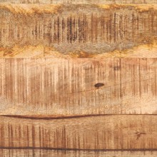 Трапезна маса в стил Industrial Modern, мангово дърво масив и черна стомана, 110 x 55 см