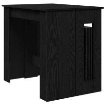 Трапезна маса в стил Modern Minimalist, ЛПДЧ черен дъб, разтегателна до 240 x 85 см