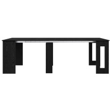 Трапезна маса в стил Modern Minimalist, ЛПДЧ черен дъб, разтегателна до 240 x 85 см