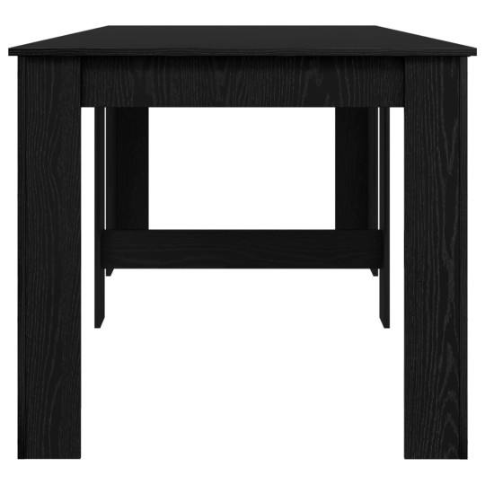 Трапезна маса в стил Modern Minimalist, ЛПДЧ черен дъб, разтегателна до 240 x 85 см