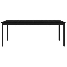 Трапезна маса в стил Modern Minimalist, ЛПДЧ черен мат и черен метал, 200 x 100 см