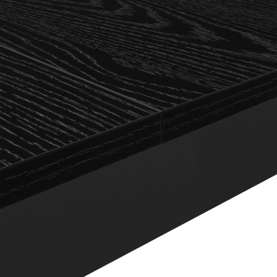 Трапезна маса в стил Modern Minimalist, ЛПДЧ черен мат и черен метал, 200 x 100 см