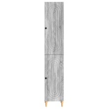 Висок модулен шкаф ARCO с фрезовани фронтове, сив дъб сонома, 33 x 34,5 x 180 см