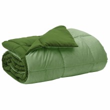 Зимна двулицева олекотена завивка Soft Duo Winter от микрофибър, зелена