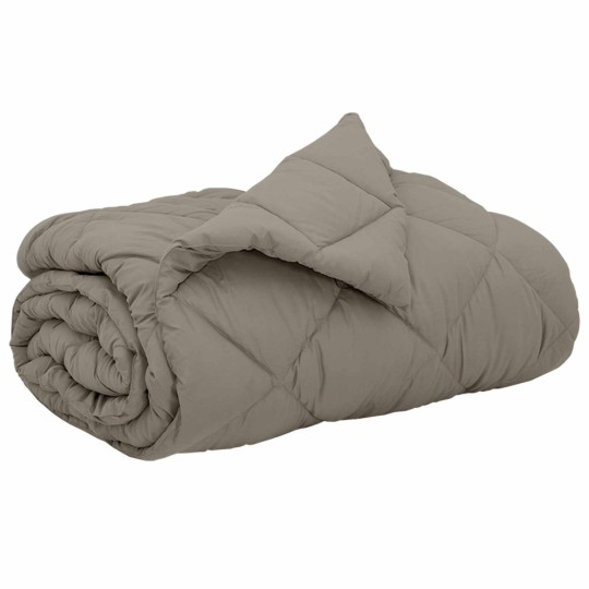 Зимна олекотена завивка Color Comfort с полиестерен пълнеж, 300 г/м², светлосива