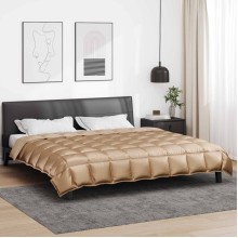 Зимна олекотена завивка Silky Warm с полиестерен пълнеж, 450 г/м², златиста