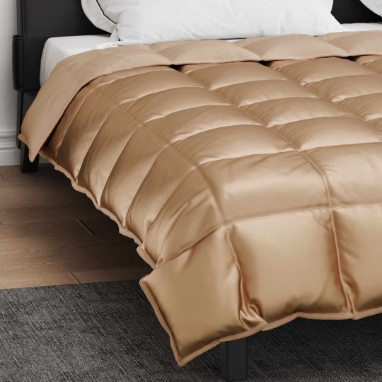 Зимна олекотена завивка Silky Warm с полиестерен пълнеж, 450 г/м², златиста
