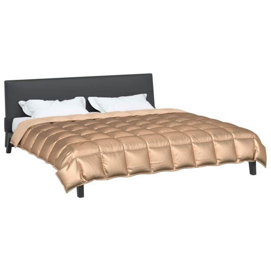 Зимна олекотена завивка Silky Warm с полиестерен пълнеж, 450 г/м², златиста