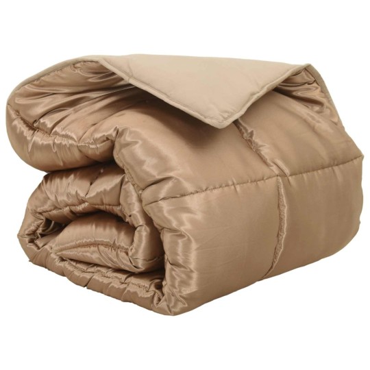 Зимна олекотена завивка Silky Warm с полиестерен пълнеж, 450 г/м², златиста