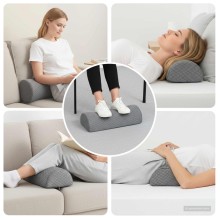 Анатомична възглавница за крака Leg Support Memory, 52 x 20 x 11 см, сива