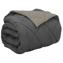 Двулицева зимна олекотена завивка Color Comfort с полиестерен пълнеж, 300 г/м², в светлосиво и антрацит