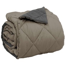 Двулицева зимна олекотена завивка Color Comfort с полиестерен пълнеж, 300 г/м², в светлосиво и антрацит