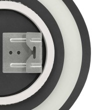 Кръгло LED стенно огледало за баня с USB захранване и периферна рамка, 70 см