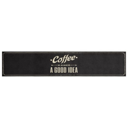 Кухненско килимче Coffee Is Always a Good Idea, 60x300 см, кадифе