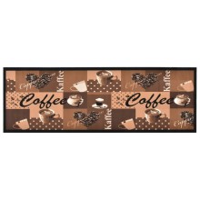 Кухненско килимче Coffee Retro Print, кафяв, 60x180 см
