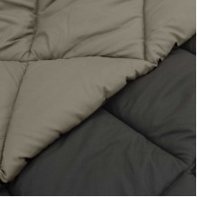 Лятна двулицева олекотена завивка Color Warm с полиестерен пълнеж, 200 г/м², в светлосиво и антрацит