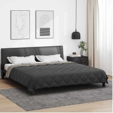 Лятна двулицева олекотена завивка Color Warm с полиестерен пълнеж, 200 г/м², в светлосиво и антрацит