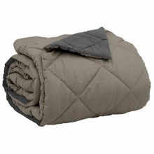 Лятна двулицева олекотена завивка Color Warm с полиестерен пълнеж, 200 г/м², в светлосиво и антрацит