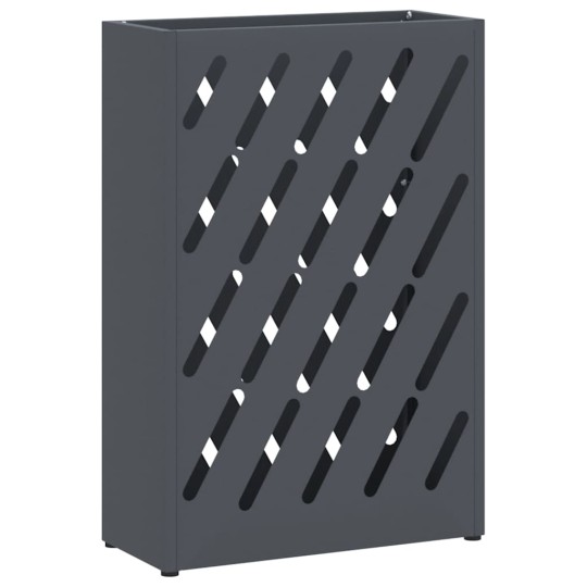 Метална поставка за чадъри LINE, цвят антрацит, 28 x 12 x 41 см