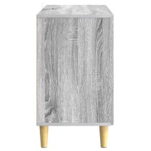 Нисък шкаф FLORA с 2 врати и 2 чекмеджета, сив дъб сонома, 89 x 34,5 x 60 см