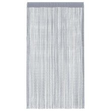Пердета с ресни в цвят светлосив за тръбен корниз, 2 бр., 140 x 250 см