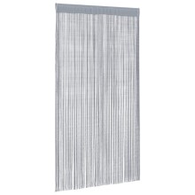 Пердета с ресни в цвят светлосив за тръбен корниз, 2 бр., 140 x 250 см