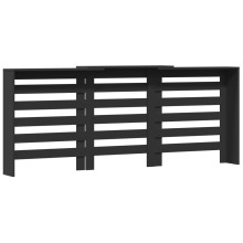 Разтегателна декоративна решетка за радиатор ALVERO, черен, 156-205x21,5x83,5 см