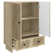 Шкаф LINEA с 2 врати и 2 чекмеджета, дъб сонома, 66 x 34,5 x 95 см