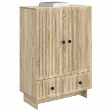 Шкаф LINEA с 2 врати и 2 чекмеджета, дъб сонома, 66 x 34,5 x 95 см