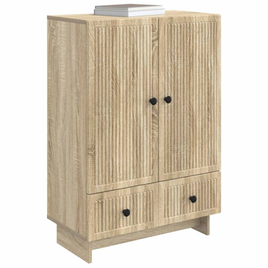 Шкаф LINEA с 2 врати и 2 чекмеджета, дъб сонома, 66 x 34,5 x 95 см