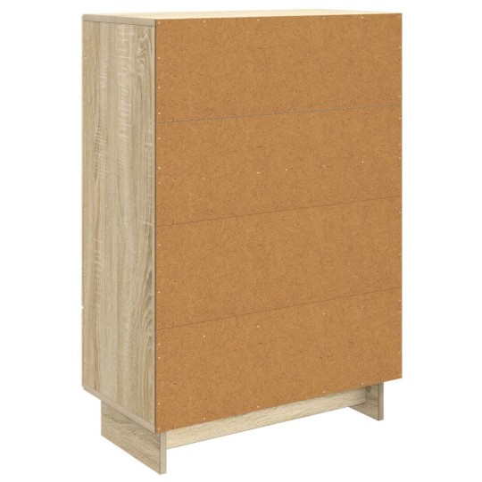 Шкаф LINEA с 2 врати и 2 чекмеджета, дъб сонома, 66 x 34,5 x 95 см