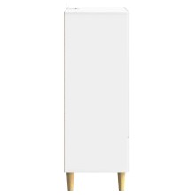 Шкаф LINEA с 2 врати и долно чекмедже, бял гланц, 66 x 34,5 x 95 см