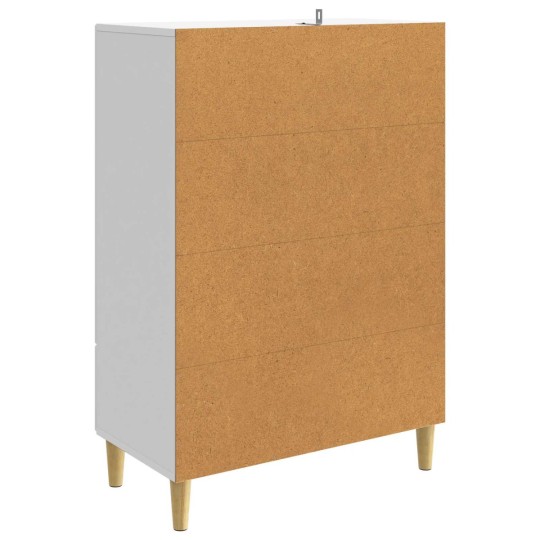Шкаф LINEA с 2 врати и долно чекмедже, бял гланц, 66 x 34,5 x 95 см