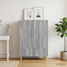 Шкаф LINEA с 2 врати и долно чекмедже, сив дъб сонома, 66 x 34,5 x 95 см