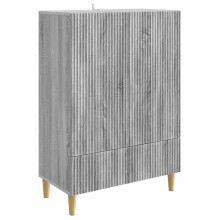 Шкаф LINEA с 2 врати и долно чекмедже, сив дъб сонома, 66 x 34,5 x 95 см