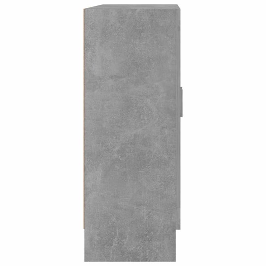 Шкаф витрина AVORA, бетонно сив, 82,5 x 30,5 x 80 см