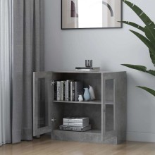 Шкаф витрина AVORA, бетонно сив, 82,5 x 30,5 x 80 см
