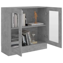 Шкаф витрина AVORA, бетонно сив, 82,5 x 30,5 x 80 см