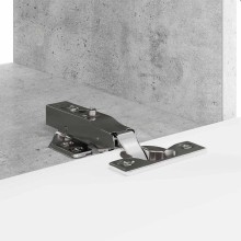 Стенен ТВ шкаф LINEA с вертикално фрезован фронт, бетонно сив, 60 x 31 x 29,5 см